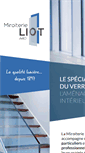 Mobile Screenshot of miroiterie-liot.fr